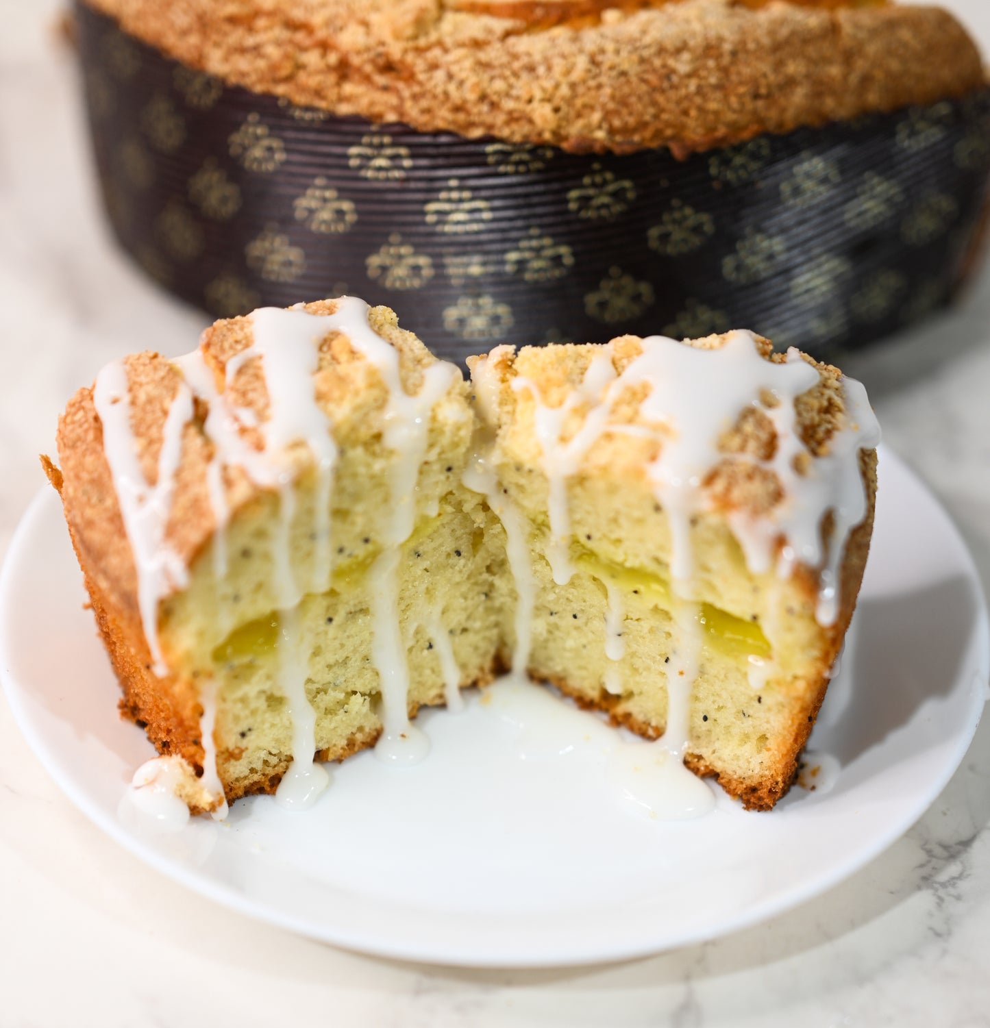 Lemon Poppyseed Layered Coffee Cake (Over 2.5lbs!)